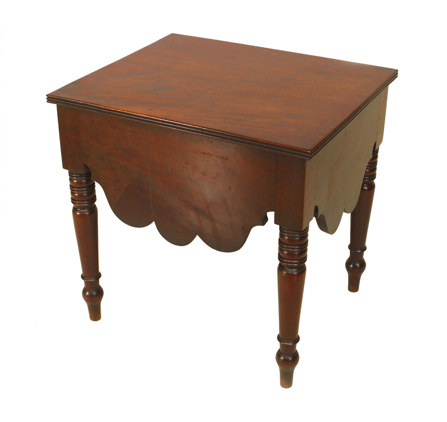 English georgian mahogany bedside table 1