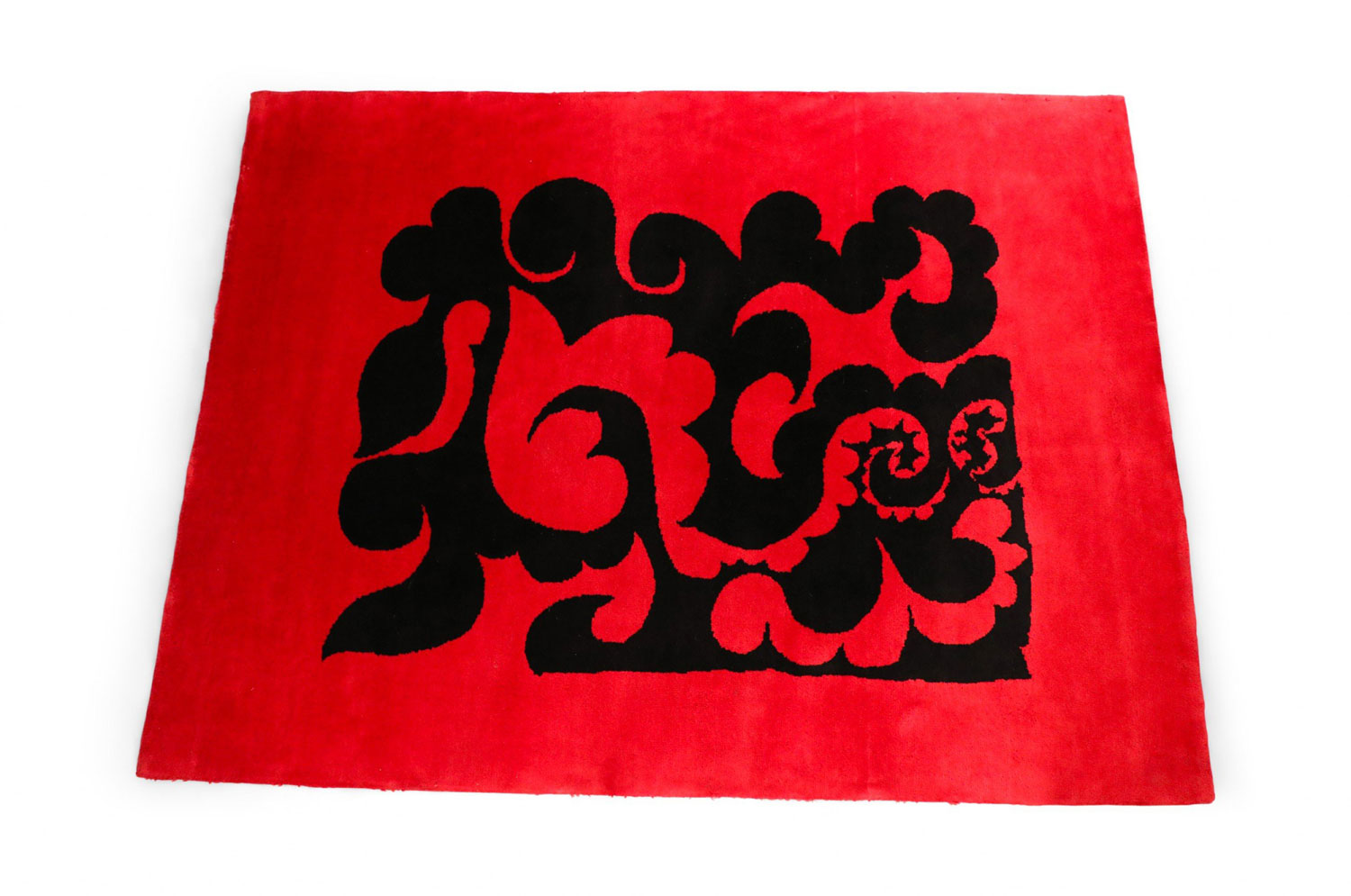 French post war red picasso tapestry