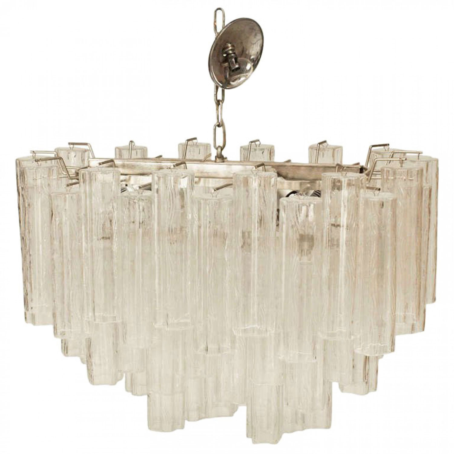 Italian carmer crystal tube chandelier