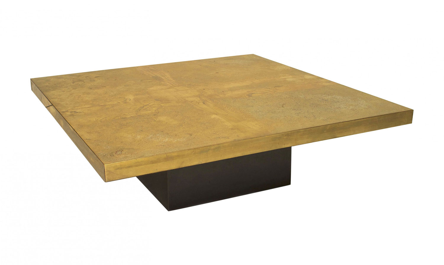 Belgian post war brass coffee table 5