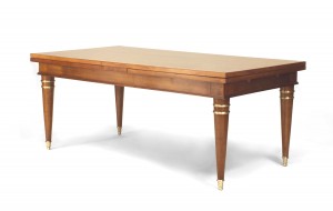 French mahogany rectangular dining table 1