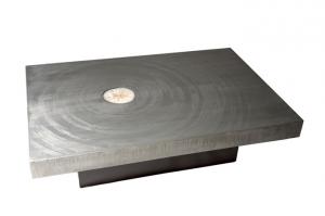 Marc d haenens aluminum and agate coffee table 1