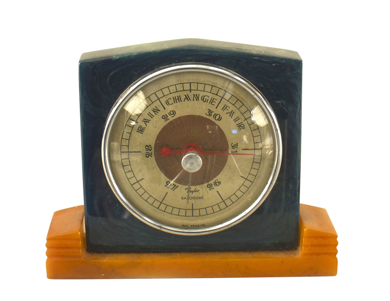 American art deco bakelite barometer