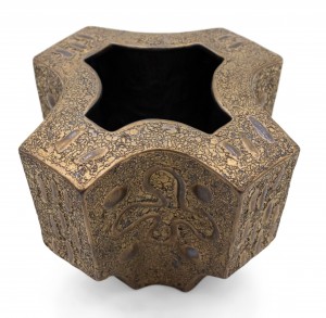 American post war di pasquale brown ceramic vase 3