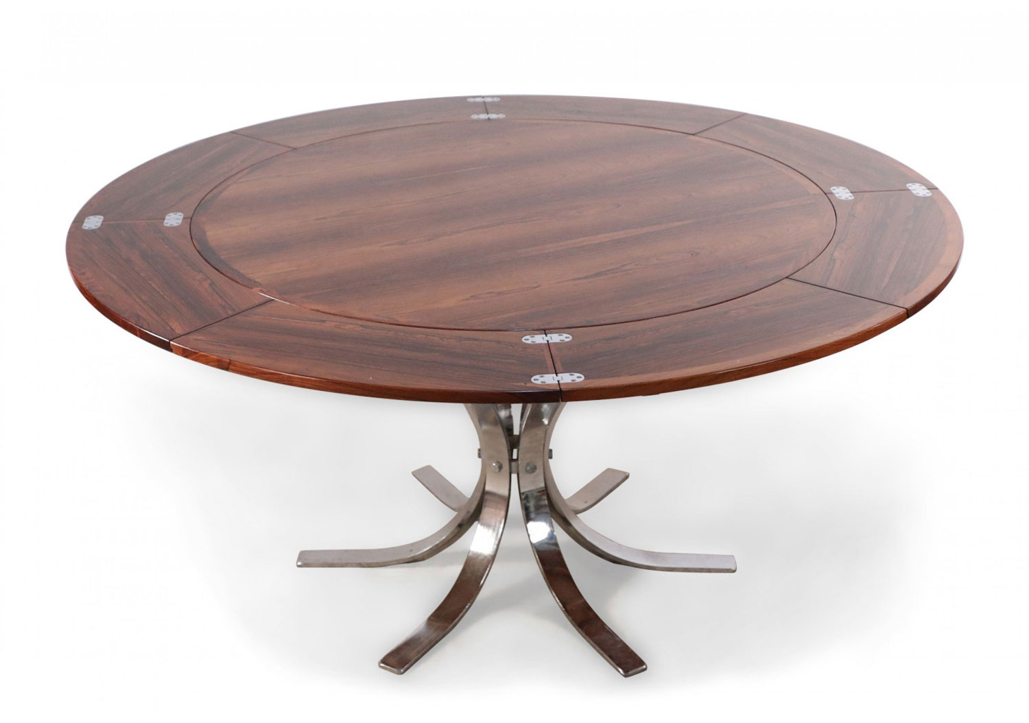 Danish Mid Century Rosewood and Chrome Table