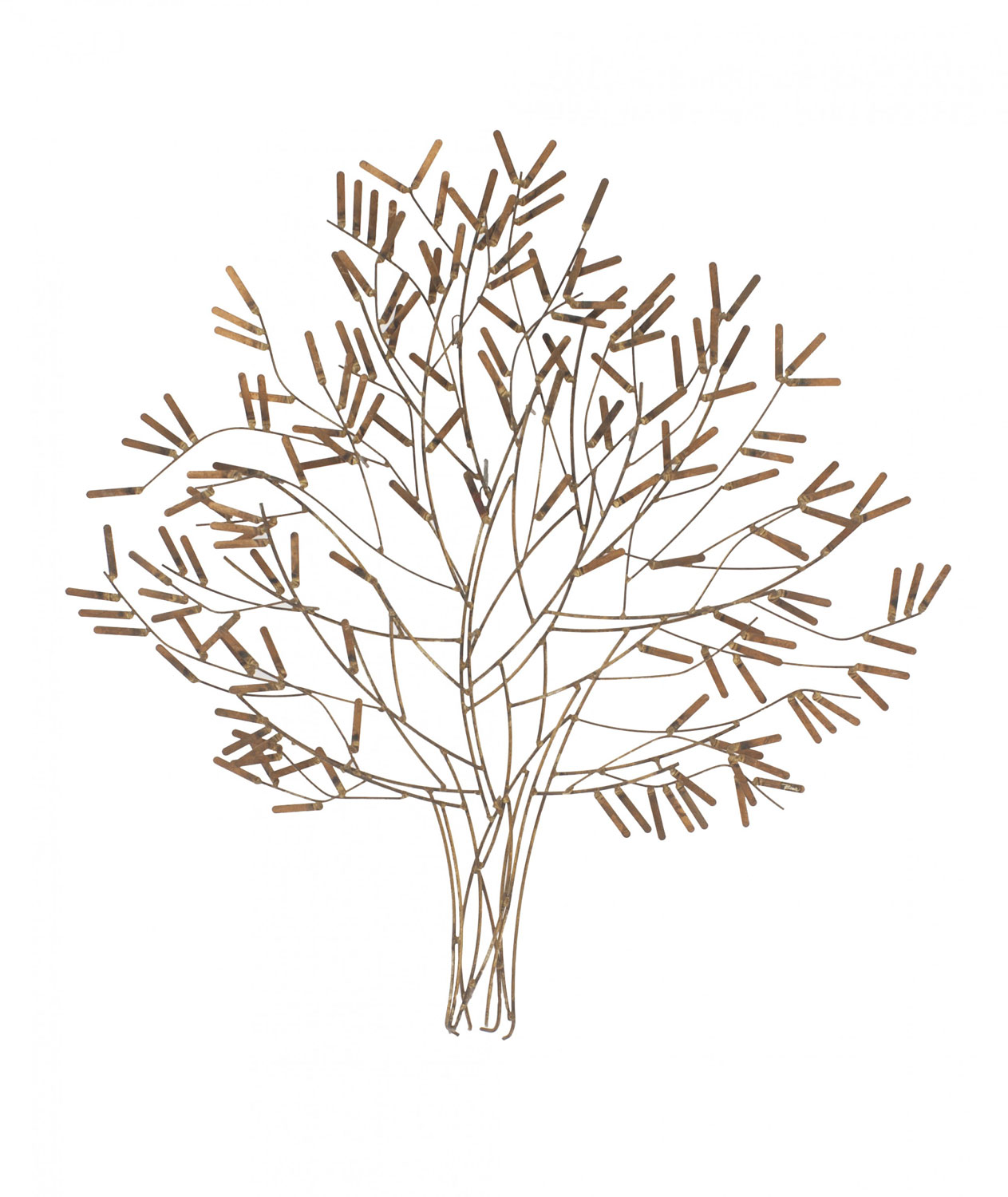 William bowie gilt stick tree wall sculpture