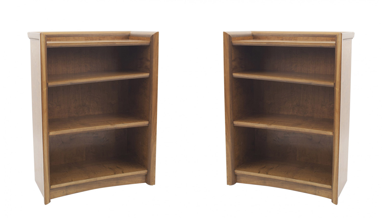 American mid century maple bookcase