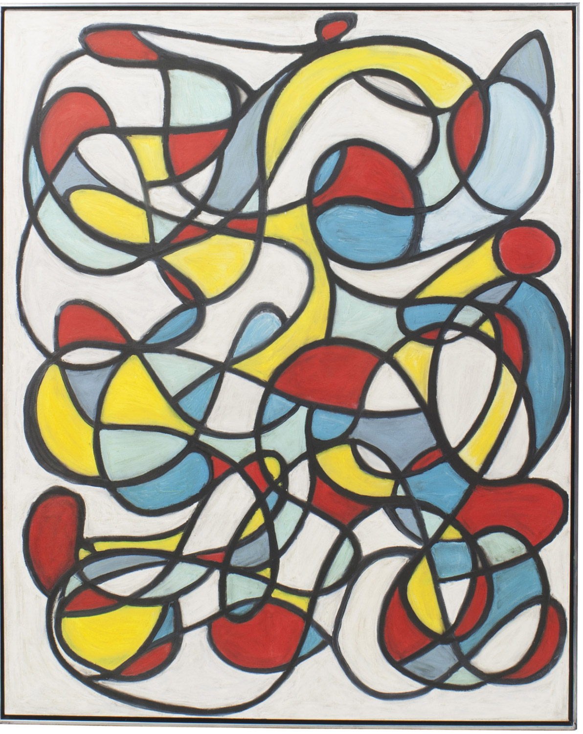 The cyclist acrylic painting 1