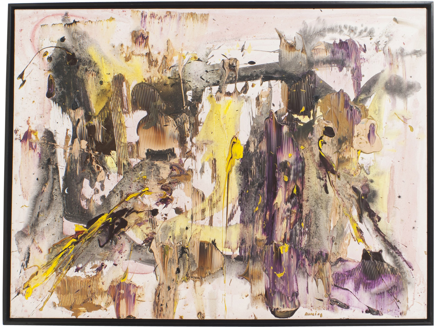 Purple haze acrylic painting