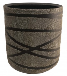 American post war dipasquale grey geometric textured vase 1