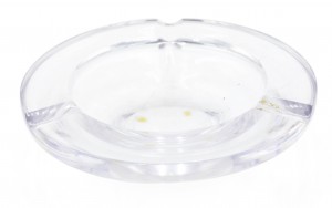 Mid century crystal cigar ashtray