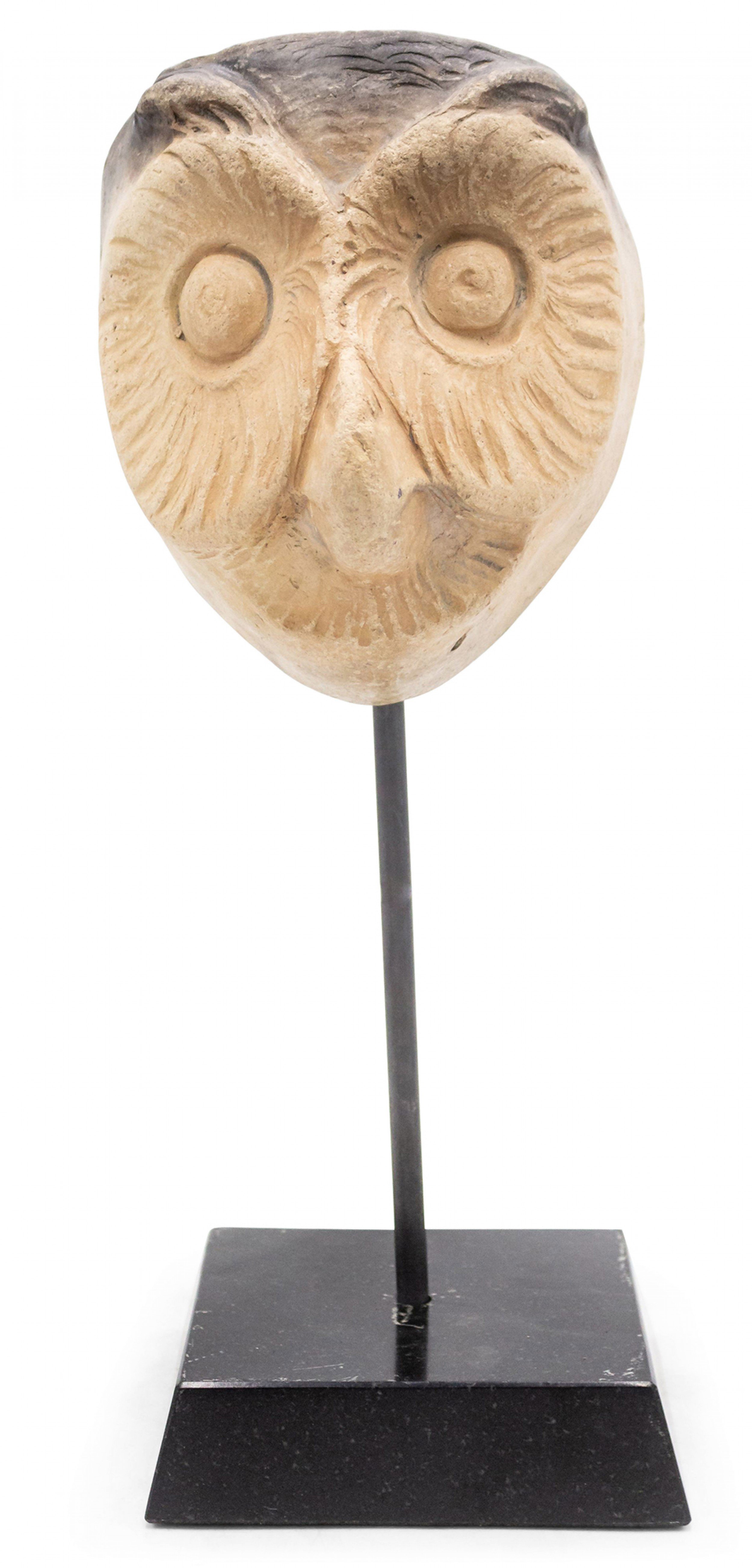 Continental german terra cotta owl mask 1