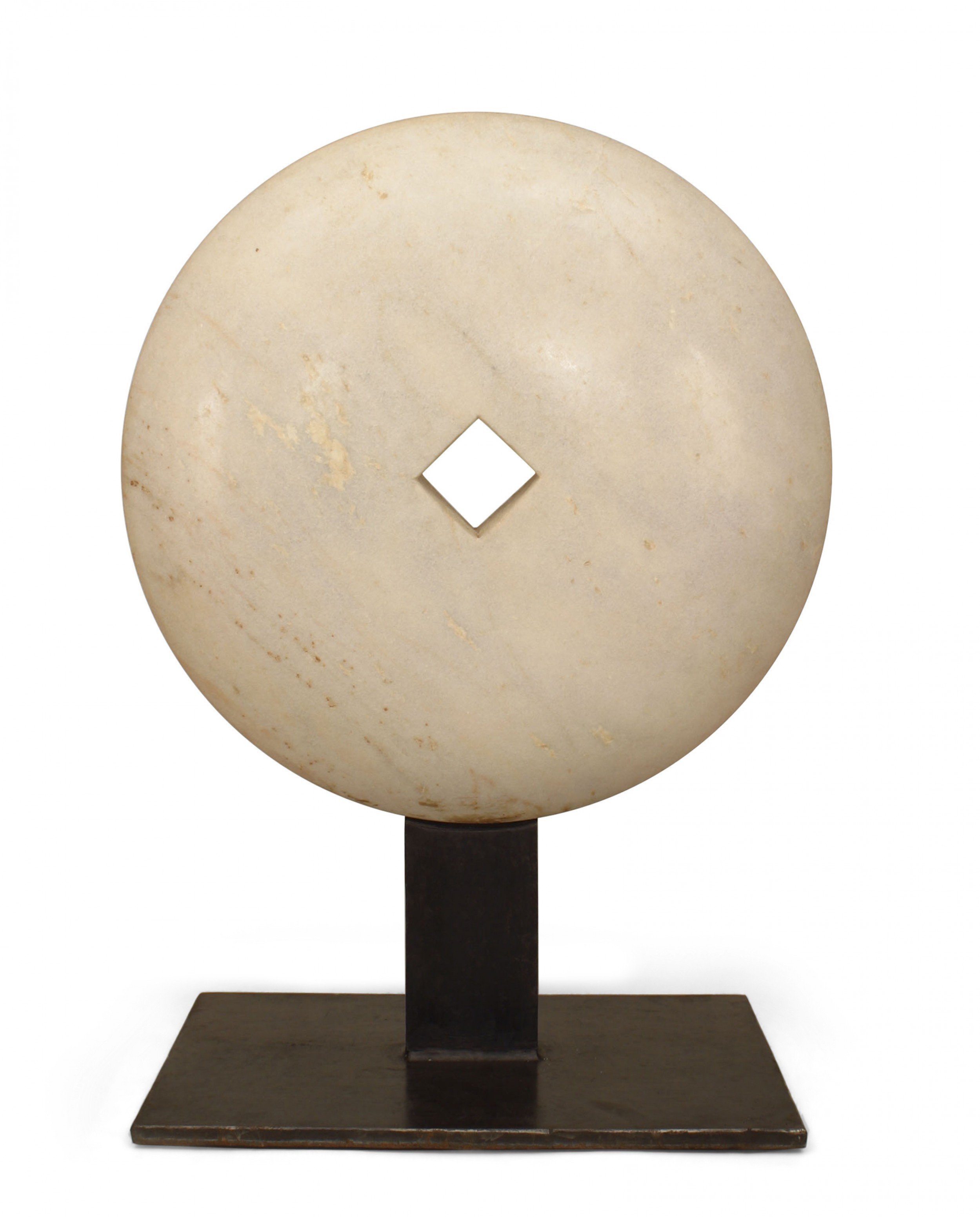 American post war marble disk sculpture