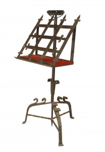 Gothic revival wrought iron lectern 1