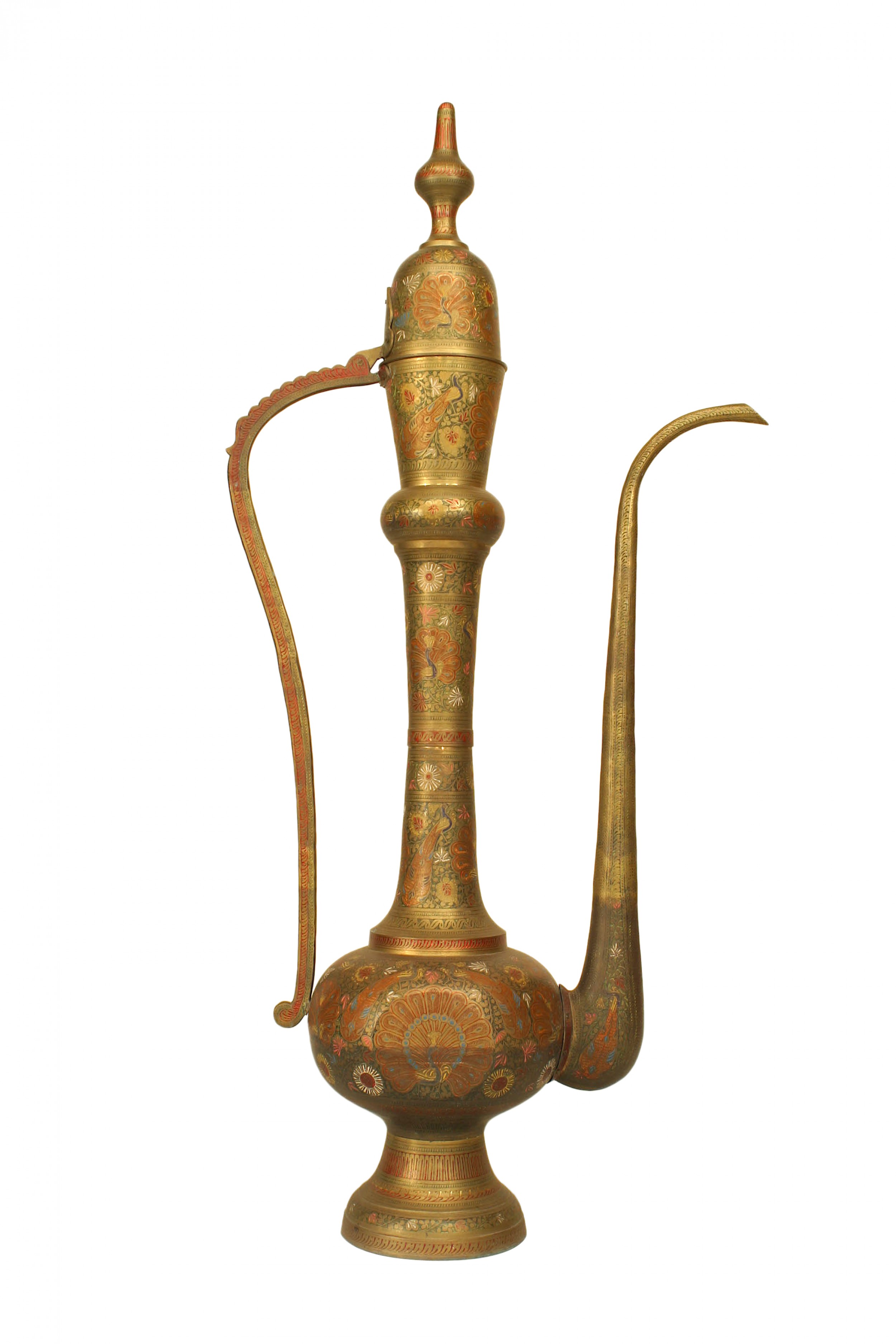 Moorish style brass ewer 2