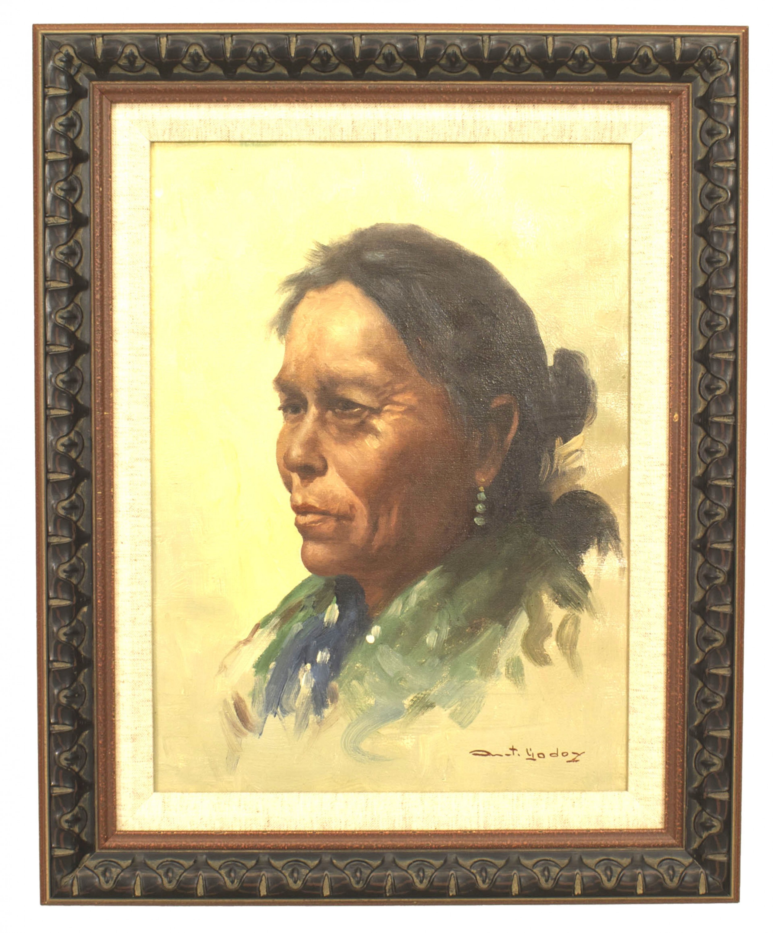American native american portrait