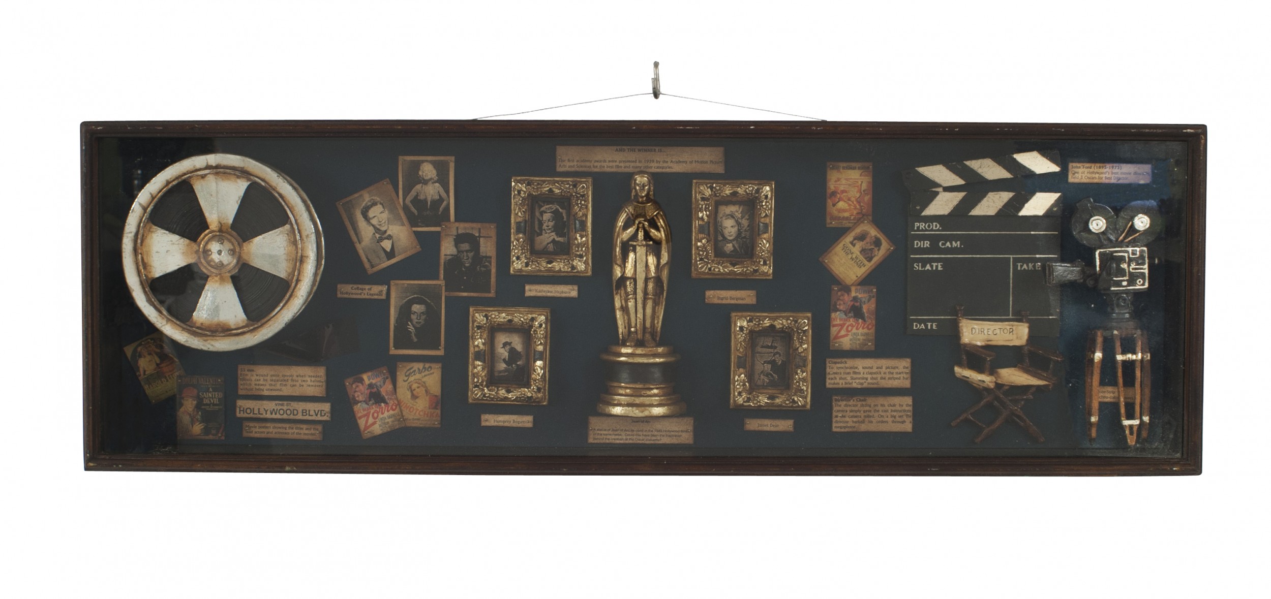 English film industry display case 1