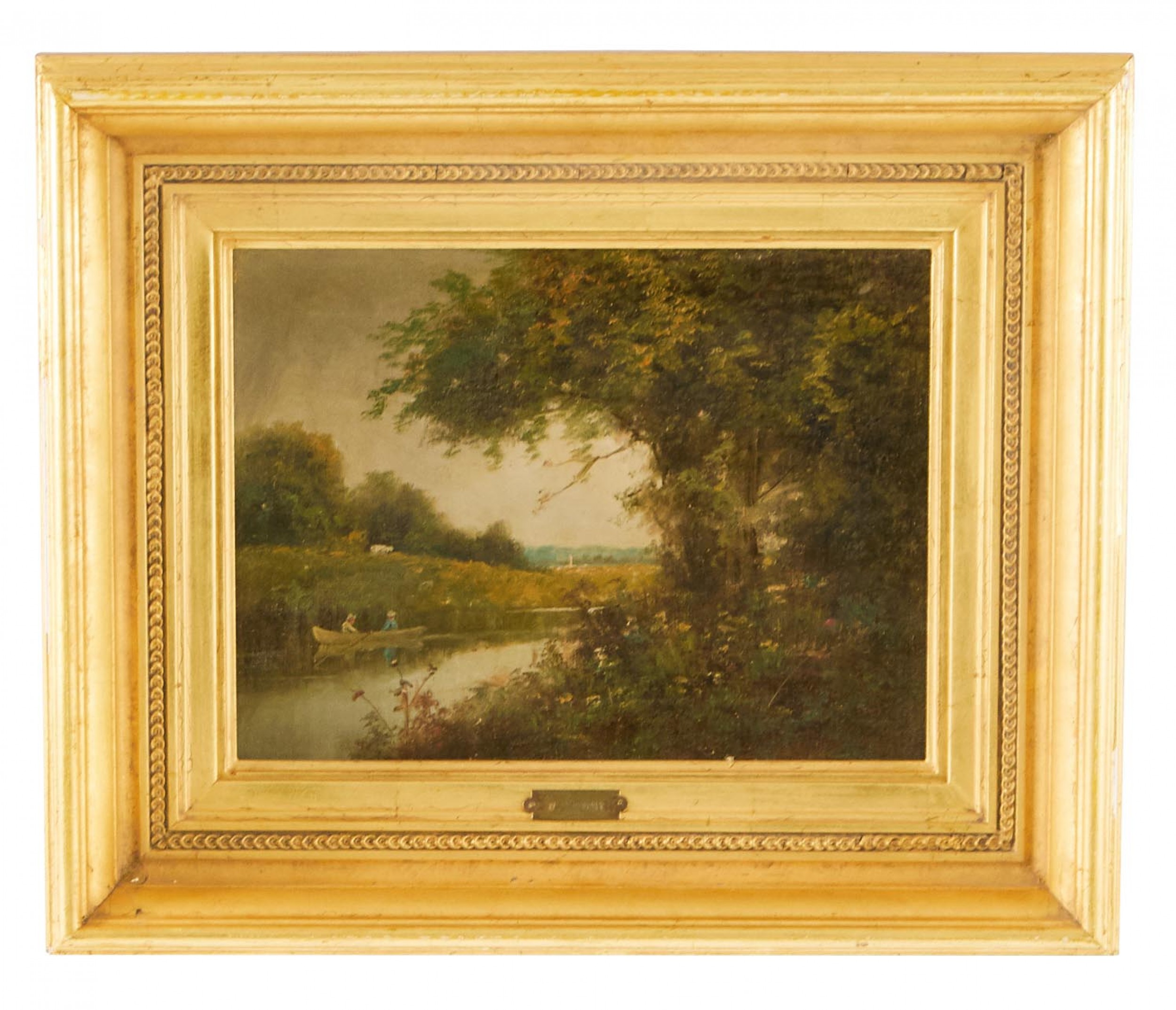 Landscape of a pastoral scene of rowers 1