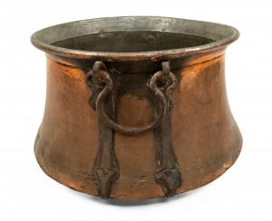 Arts and crafts copper jardiniere
