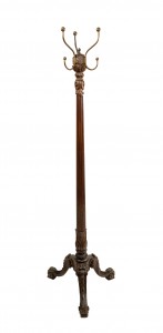 English chippendale style mahogany coat tree