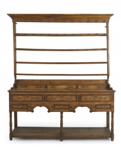 English country walnut hutch
