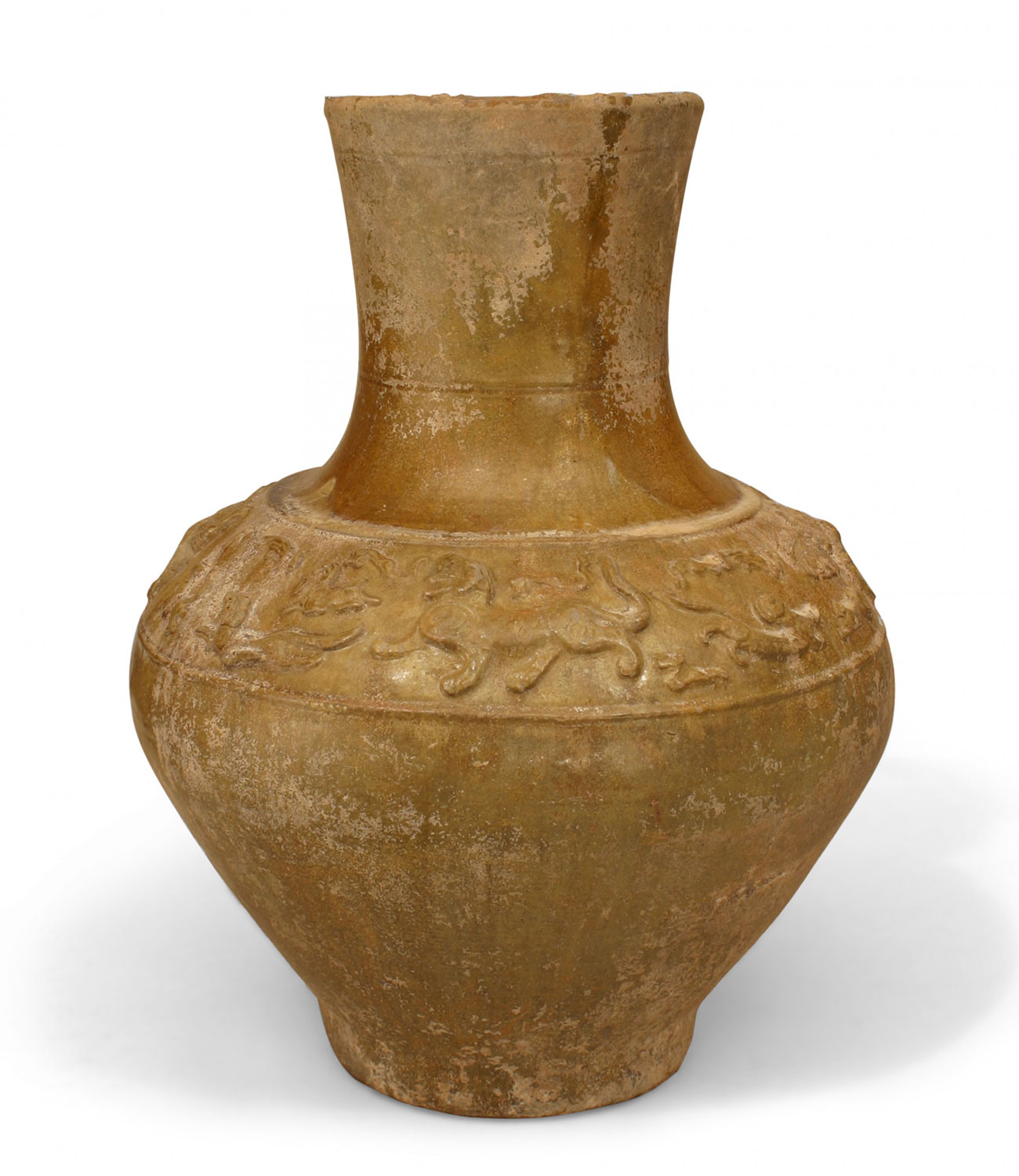 Chinese han amber glazed porcelain jar 1