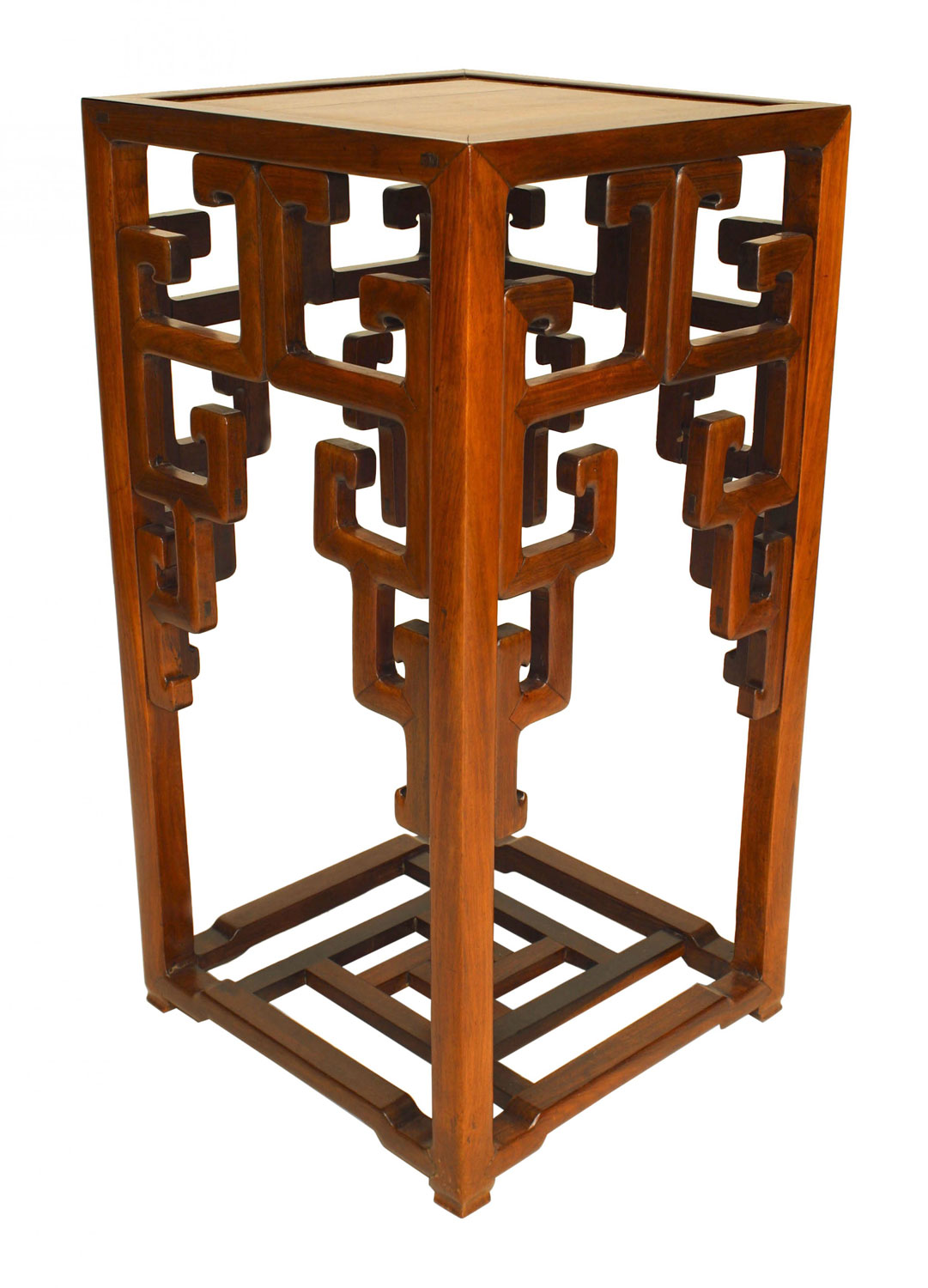 Chinese hardwood pedestal stand