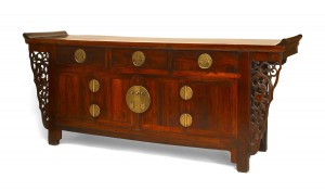 Chinese rosewood coffer sideboard