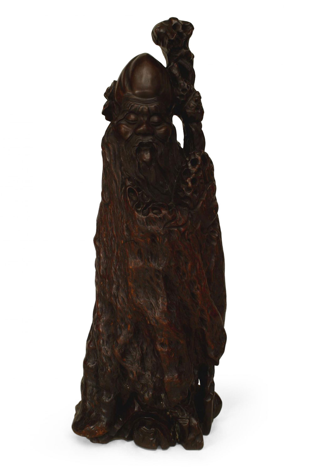 Chinese carved root deity figure