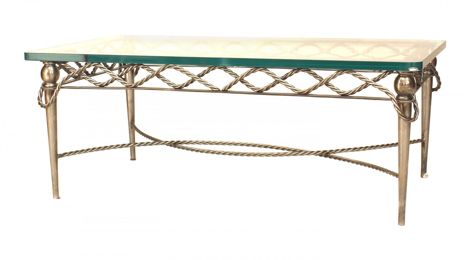 Italian steel and glass coffee tables