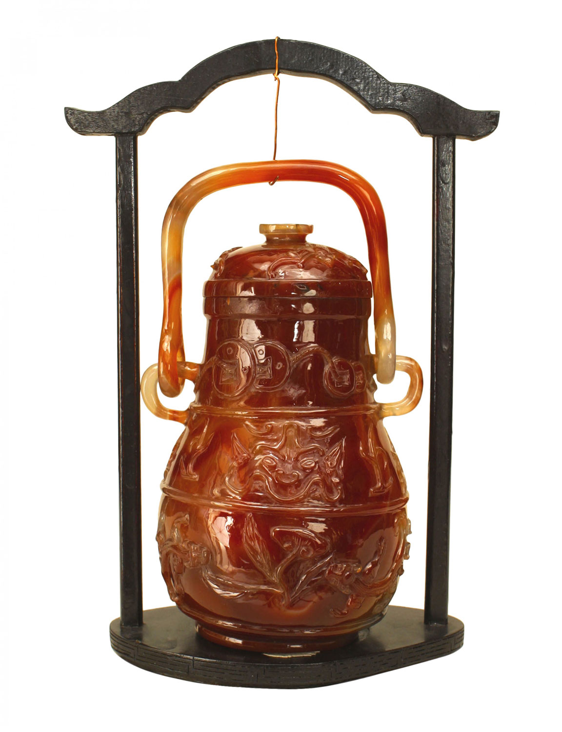 Chinese rust agate vessel 1