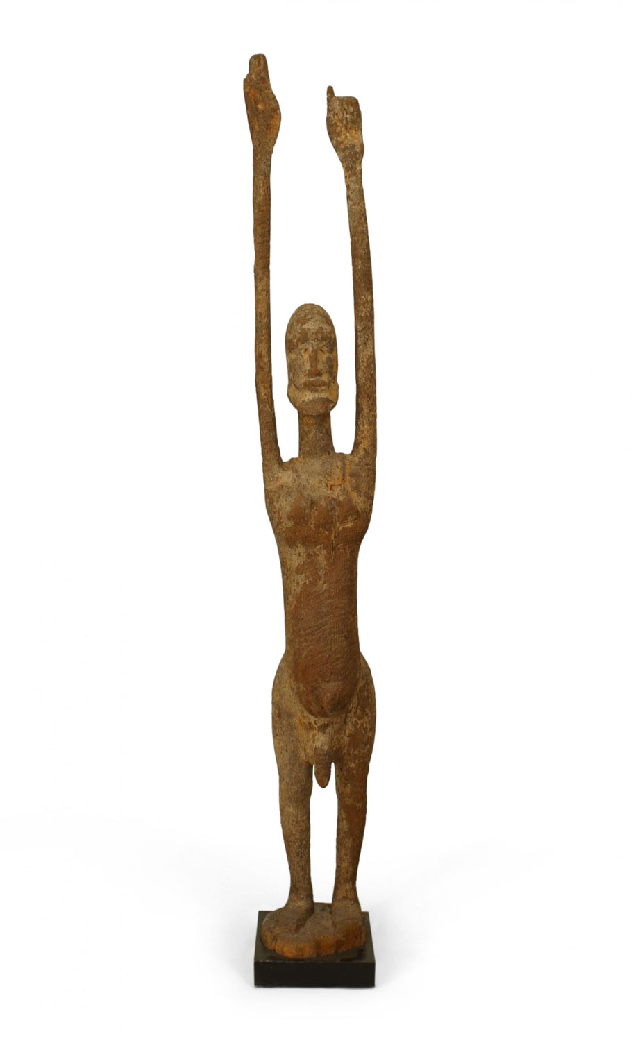 African wooden fertility god figure