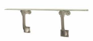 French glass deer head wall console table 1