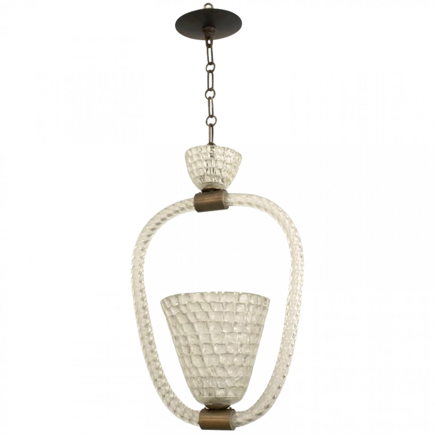 Italian mid century et toso glass lantern 1