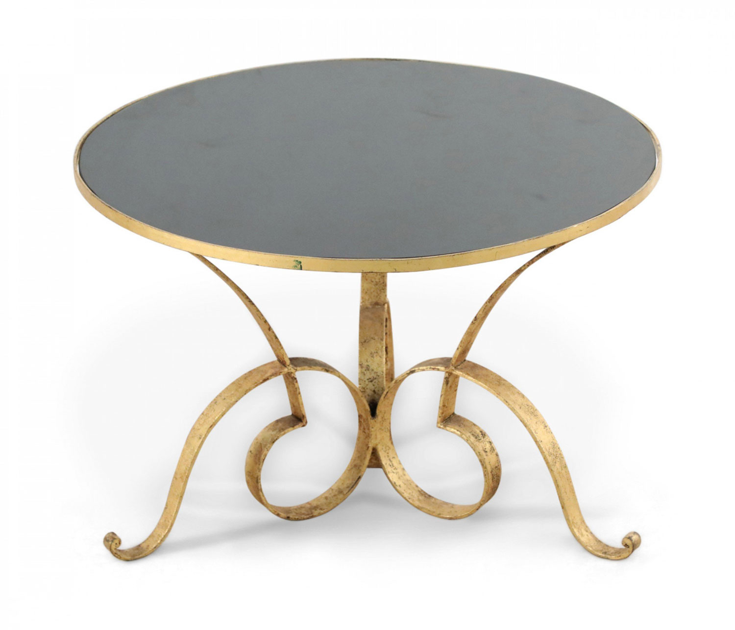 French gilded gilt iron coffee table 1