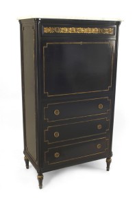 French ebonized secretary desk