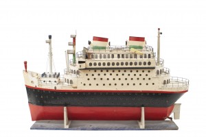 Mid century luxury liner ship model