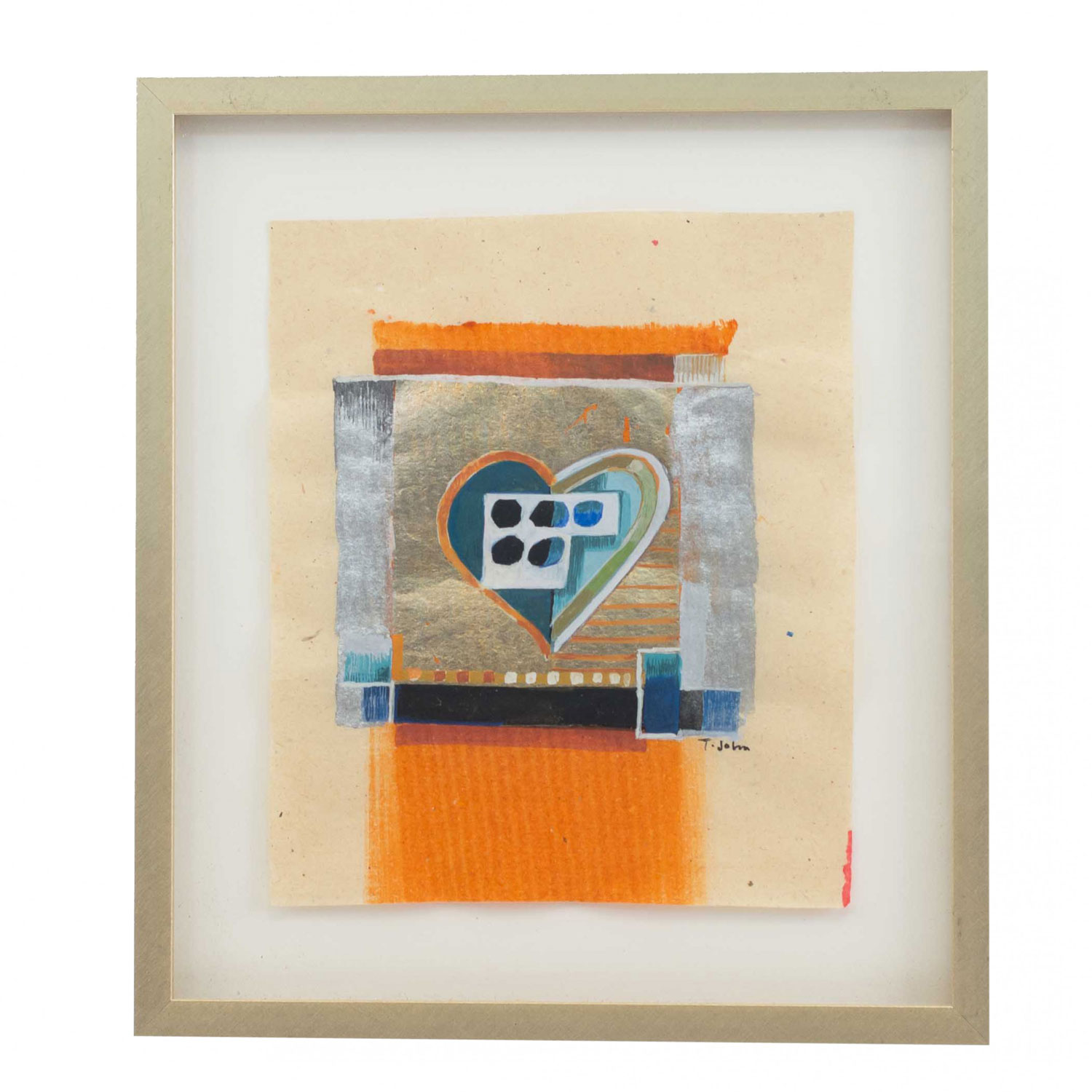 Contemporary gouache abstract painting 16