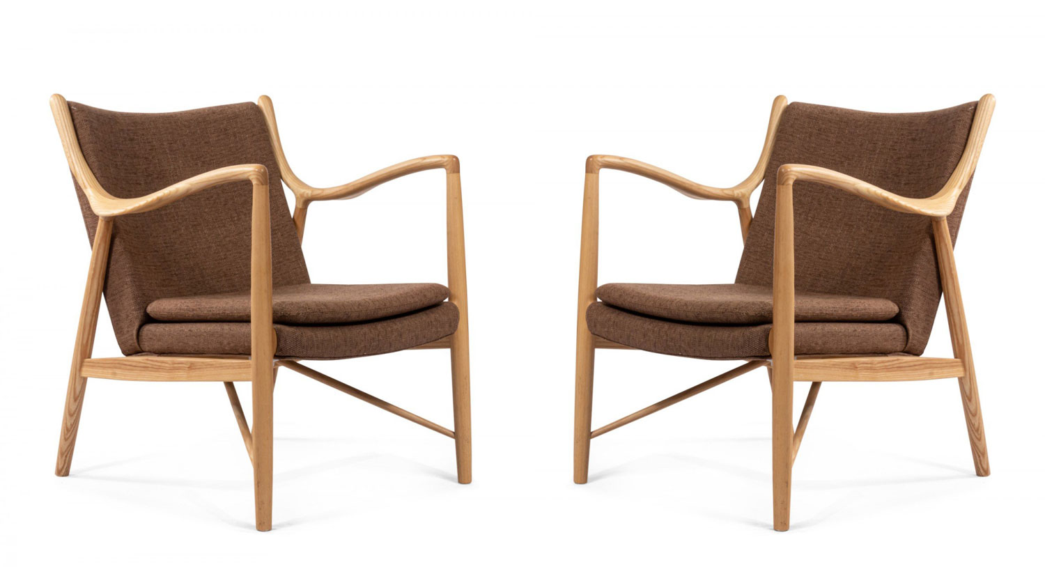 American ash wood open arm chair