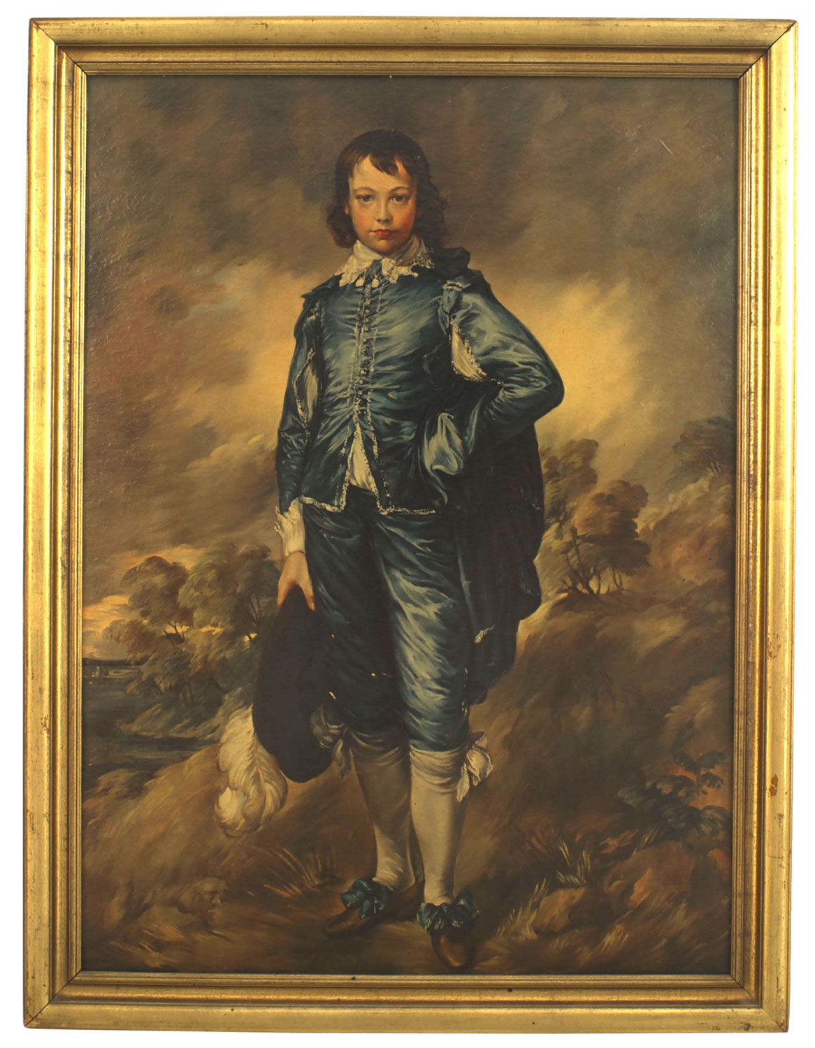 Reproduction of gainsborough s blue boy