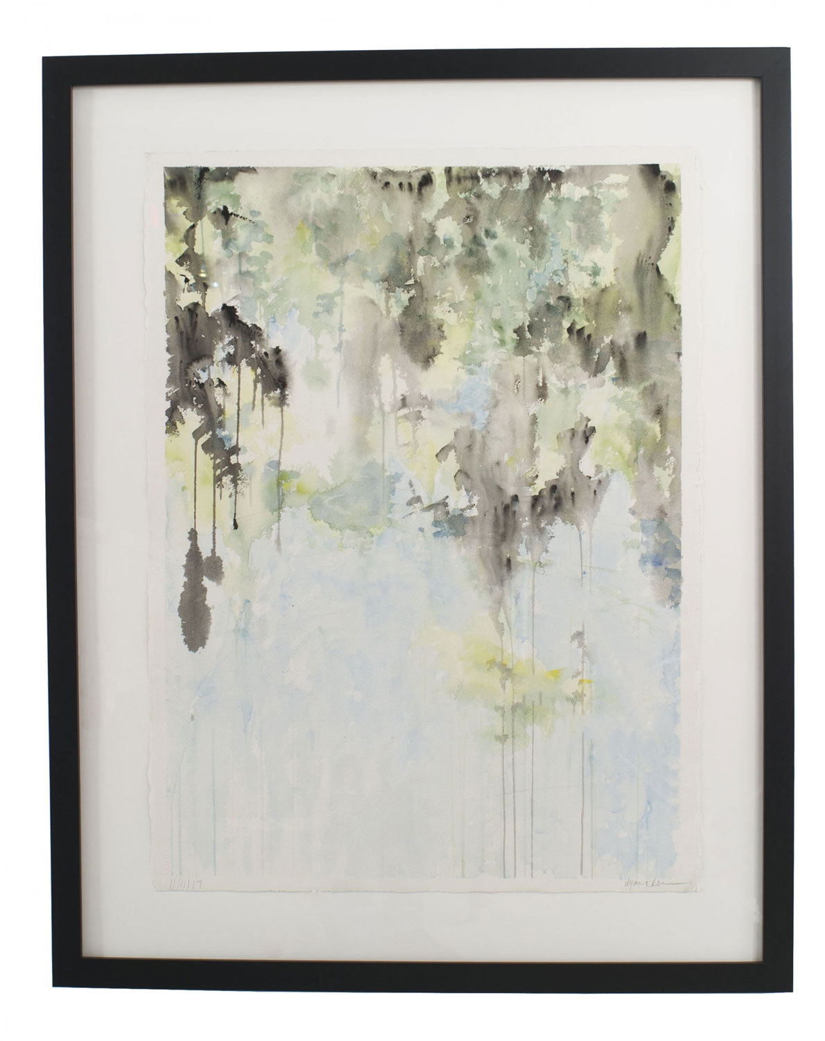 Abstract contemporary watercolor painting 25