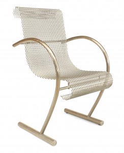 Shiro kuramata wire mesh arm chair