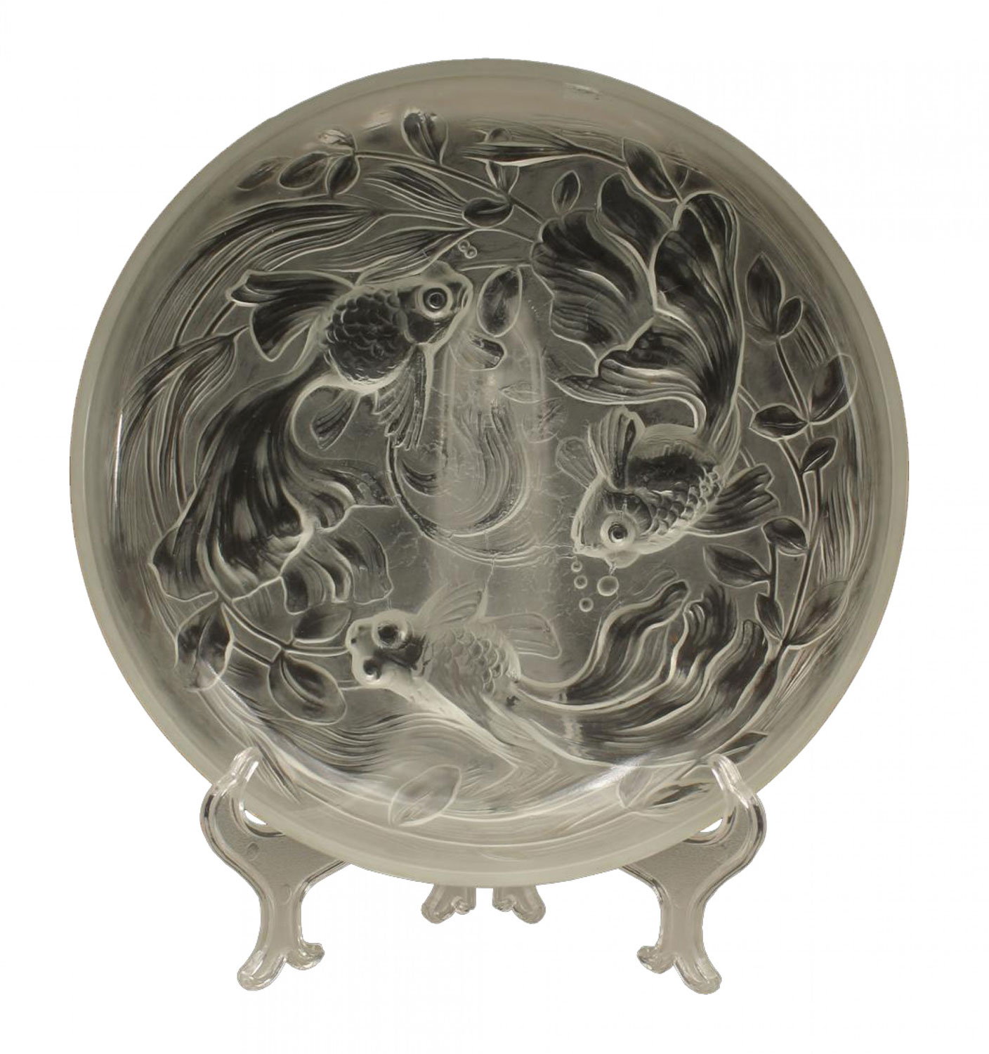 French art deco glass bowl