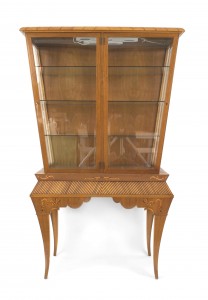 Scandinavian mid century mahogany vitrine cabinet