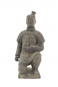Stone chinese soldier statue