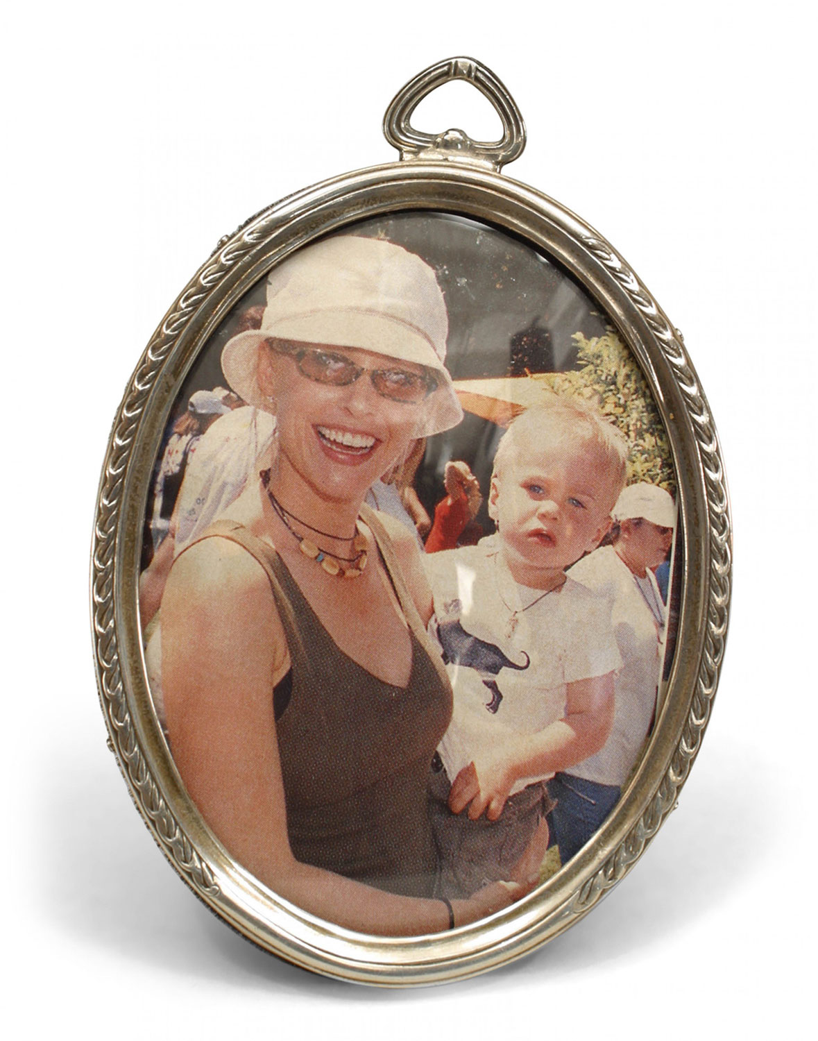 American victorian silver oval picture frame 10