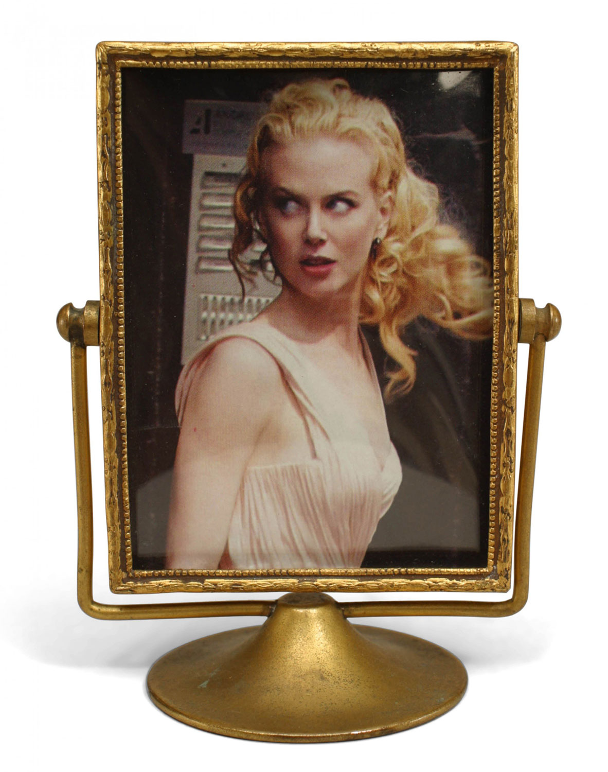 Art deco gilt metal picture frame