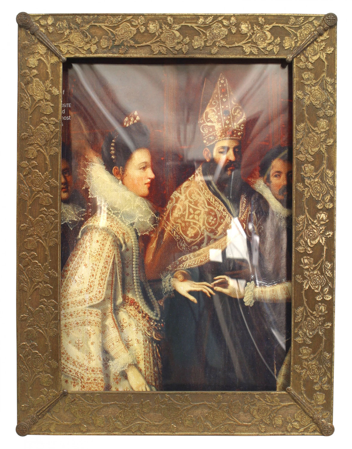 English victorian brass picture frame 7