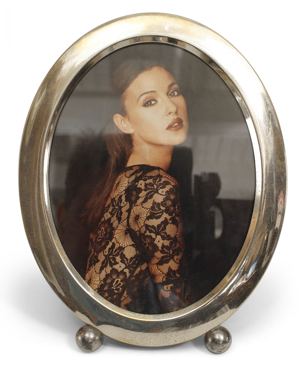 English victorian silver oval picture frame 2