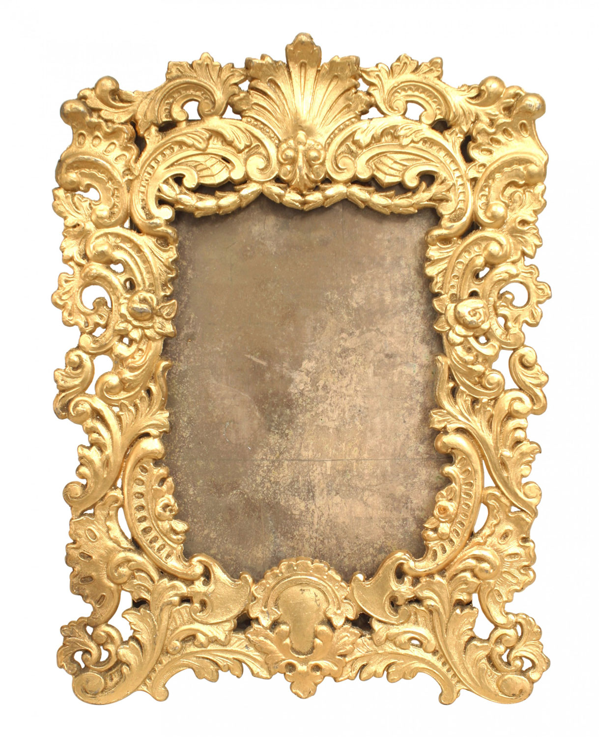 French victorian style gilt filigree picture frame